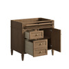 Brittany 36" Single Vanity, Pecan w/ 3 CM Phantome Eclos Top