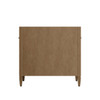 Brittany 36" Single Vanity, Pecan w/ 3 CM White Zeus Silestone Top
