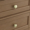 Brittany 36" Single Vanity, Pecan w/ 3 CM White Zeus Silestone Top