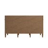 Brittany 60" Double Vanity, Pecan w/ 3 CM Eternal Jasmine Pearl Silestone Top