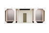 Brittany 60" Single Vanity, Bright White w/ 3 CM Victorian Silver Silestone Top