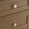 Brittany 72" Double Vanity, Pecan w/ 3 CM Parisien Bleu Silestone Top
