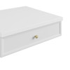 Bellshire 24" Drawer Unit, Bright White w/ 3 CM Ethereal Noctis Silestone Top