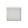 Bellshire 24" Drawer Unit, Bright White w/ 3 CM White Zeus Silestone Top