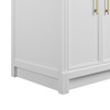 Bellshire 30" Single Vanity, Bright White w/ 3 CM Ethereal Noctis Silestone Top