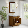 Bellshire 30" Single Vanity, Honey Oak w/ 3 CM Ethereal Noctis Silestone Top