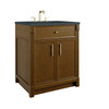 Bellshire 30" Single Vanity, Honey Oak w/ 3 CM Ethereal Noctis Silestone Top
