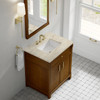 Bellshire 30" Single Vanity, Honey Oak w/ 3 CM Tajnar Eclos Top