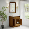 Bellshire 30" Single Vanity, Honey Oak w/ 3 CM White Zeus Silestone Top