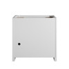 Bellshire 36" Single Vanity, Bright White w/ 3 CM Charcoal Soapstone Silestone Top