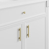 Bellshire 36" Single Vanity, Bright White w/ 3 CM Parisien Bleu Silestone Top