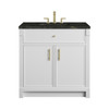 Bellshire 36" Single Vanity, Bright White w/ 3 CM Phantome Eclos Top
