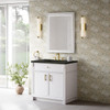 Bellshire 36" Single Vanity, Bright White w/ 3 CM Phantome Eclos Top