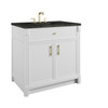 Bellshire 36" Single Vanity, Bright White w/ 3 CM Phantome Eclos Top