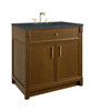 Bellshire 36" Single Vanity, Honey Oak w/ 3 CM Charcoal Soapstone Silestone Top
