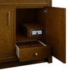 Bellshire 36" Single Vanity, Honey Oak w/ 3 CM Victorian Silver Silestone Top