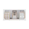 Bellshire 48" Single Vanity, Bright White w/ 3 CM Lime Delight Silestone Top