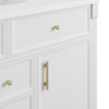 Bellshire 48" Single Vanity, Bright White w/ 3 CM Parisien Bleu Silestone Top