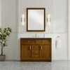 Bellshire 48" Single Vanity, Honey Oak w/ 3 CM Charcoal Soapstone Silestone Top