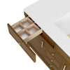 Bellshire 48" Single Vanity, Honey Oak w/ 3 CM Ethereal Noctis Silestone Top