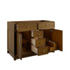 Bellshire 48" Single Vanity, Honey Oak w/ 3 CM Parisien Bleu Silestone Top