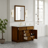 Bellshire 48" Single Vanity, Honey Oak w/ 3 CM Ethereal Noctis Silestone Top w/FreePower Wireless Charger