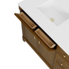 Bellshire 72" Double Vanity, Honey Oak w/ 3 CM Ethereal Noctis Silestone Top