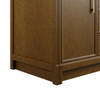 Bellshire 120" Dual Vanity Set with 24" Make-Up Counter, Honey Oak w/3 cm Tajnar Eclos Top