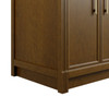 Bellshire 84" Dual Vanity Set with 24" Make-Up Counter, Honey Oak w/3 cm Parisien Bleu Silestone Top