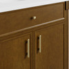 Bellshire 96" Dual Vanity Set with 24" Make-Up Counter, Honey Oak w/3 cm Phantome Eclos Top