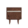 Amberly 30" Single Vanity, Mid-Century Walnut w/ Single Hole 3 CM White Zeus Top & Backsplash