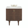 Amberly 30" Single Vanity, Mid-Century Walnut w/ 3 CM Lime Delight Top