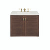 Amberly 30" Single Vanity, Mid-Century Walnut w/ 3 CM Lime Delight Top