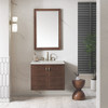 Amberly 30" Single Vanity, Mid-Century Walnut w/ 3 CM Lime Delight Top
