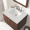 Amberly 30" Single Vanity, Mid-Century Walnut w/ 3 CM Lime Delight Top