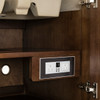 Amberly 36" Single Vanity, Mid-Century Walnut w/ Single Hole 3 CM White Zeus Top & Backsplash