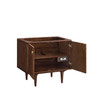 Amberly 36" Single Vanity, Mid-Century Walnut w/ 3 CM Carrara Marble Top