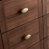 Amberly 60" Double Vanity, Mid-Century Walnut w/ Single Hole 3 CM White Zeus Top & Backsplash