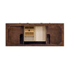 Amberly 60" Double Vanity, Mid-Century Walnut, w/ 3 CM Phantome Eclos Top