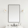 Rohe 26" Rectangular Mirror, Matte Black