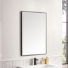 Rohe 26" Rectangular Mirror, Matte Black