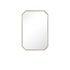 Rohe 24" Octagonal Mirror, Champagne Brass