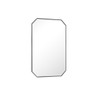 Rohe 24" Octagonal Mirror, Satin Nickel