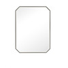 Rohe 30" Octagonal Mirror, Matte Black