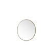 Rohe 30" Round Mirror, Champagne Brass