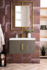 Columbia 31.5" Single Vanity, Ash Gray w/ White Glossy Composite Stone Top