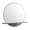 Platform 24" Mirror, Modern Iron
