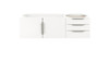 Columbia 48" Single Vanity Cabinet, Glossy White, No Hardware