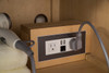 Columbia 72" Single Vanity Cabinet, Ash Gray, Radiant Gold