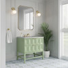 Emmeline 36" Single Vanity, Pistachio w/ 3 CM Eternal Jasmine Pearl Top
